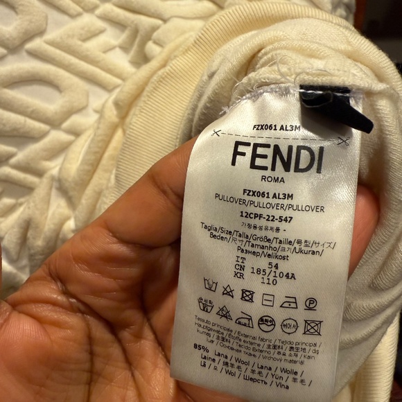 Cream Fendi Pullover - Picture 3 of 3